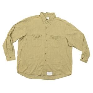 Spentex Men's 2XL Brown Casual Shirt Long Sleeve Made in USA FR 9.3 ATPV